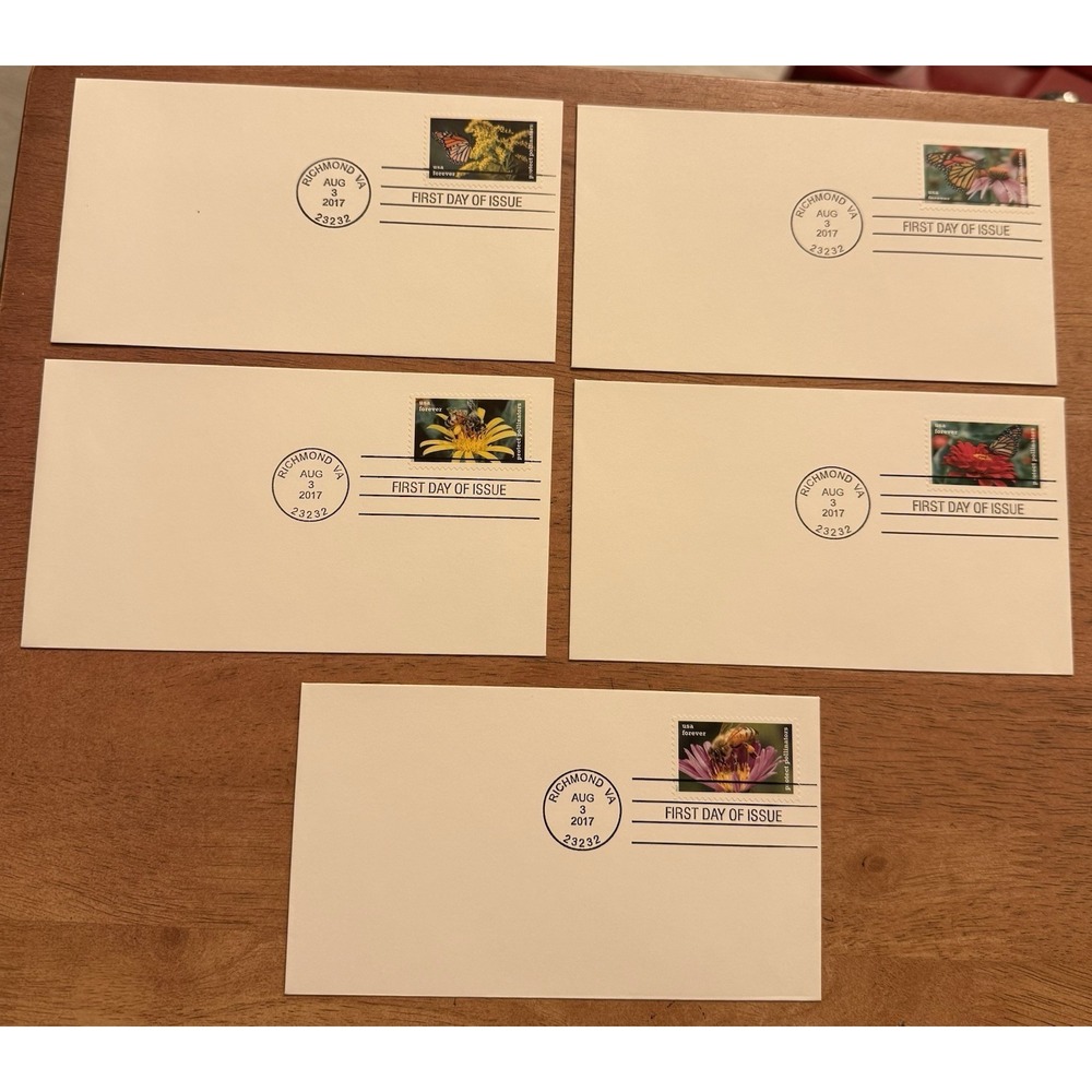 US 5228-5232 Protect Pollinators‎ (set of 5) CDS FDC 2017